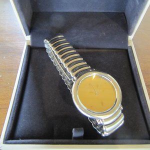 Andreas Mikkelsen for Georg Jensen unisex, quartz wristwatch.  Model 371.  Swiss